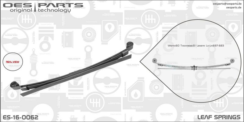 OES PARTS Vedruleht ES-16-0062